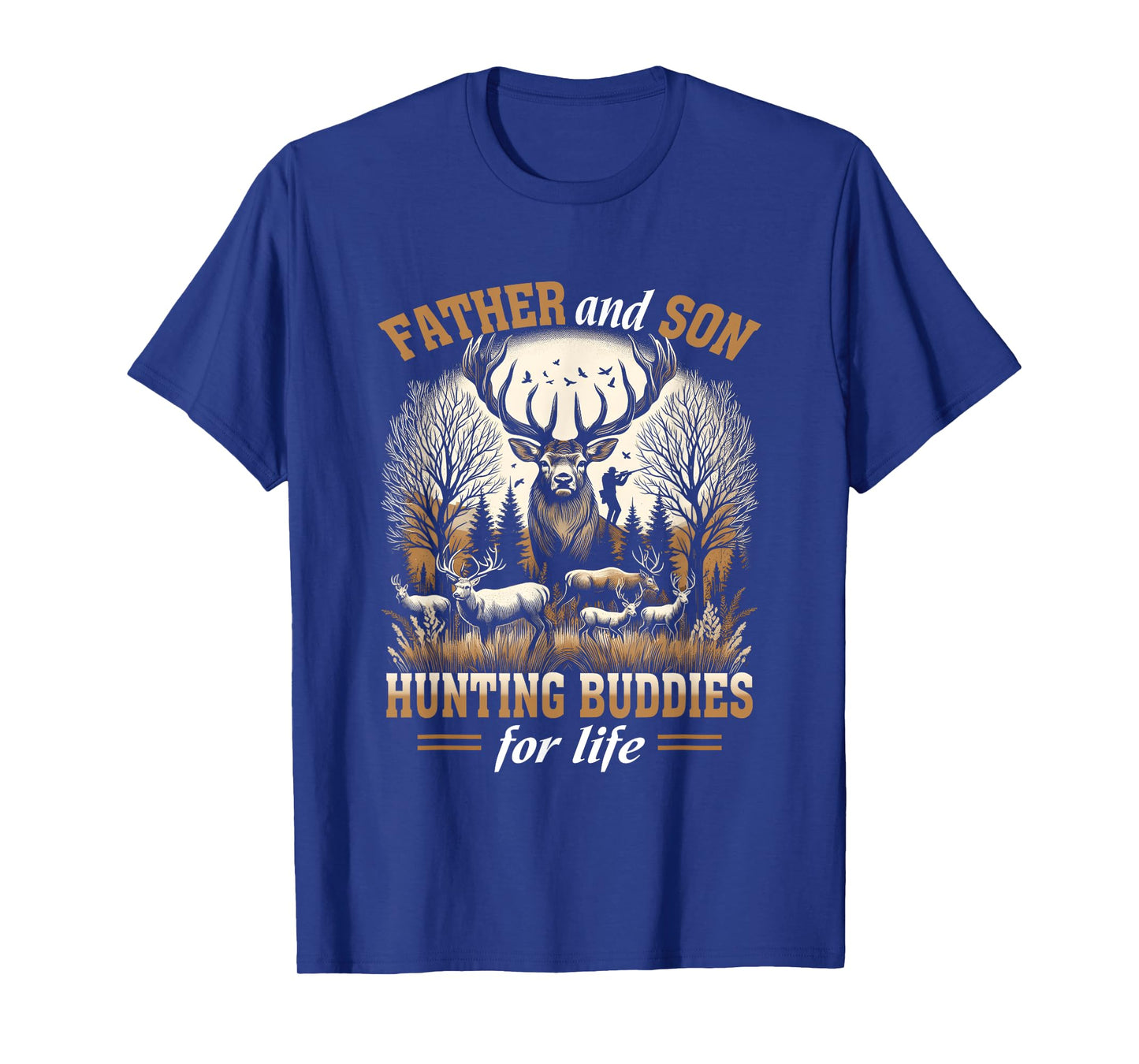 Father And Son Hunting Buddies For Life Hunter Husband Dad T-Shirt