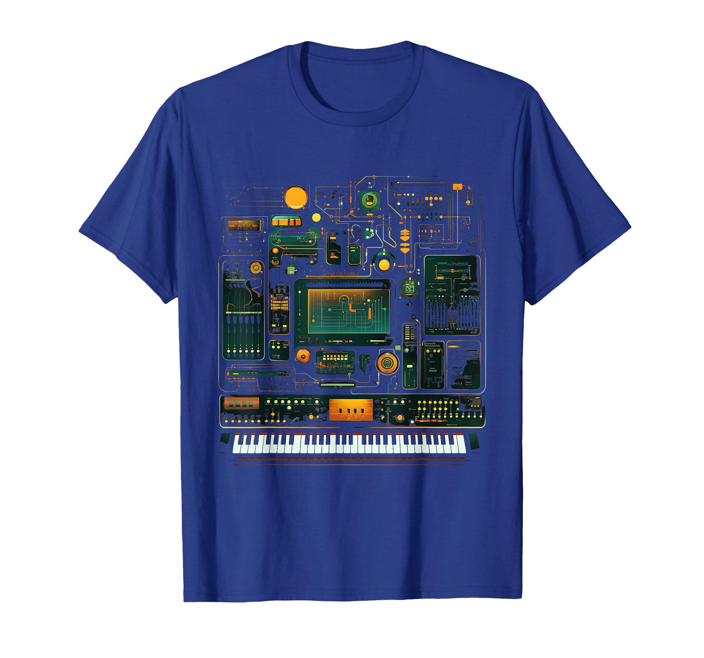 Analogue synthesiser keyboard music modular life T-Shirt