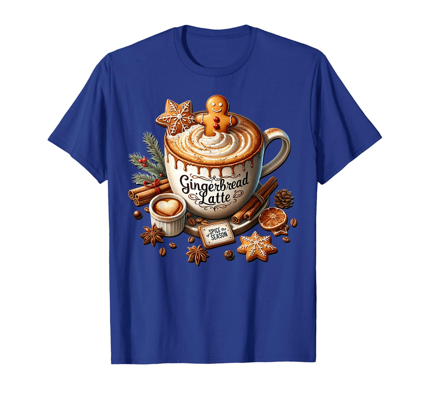 Gingerbread Latte Graphic for Women Christmas Coffee Mug T-Shirt