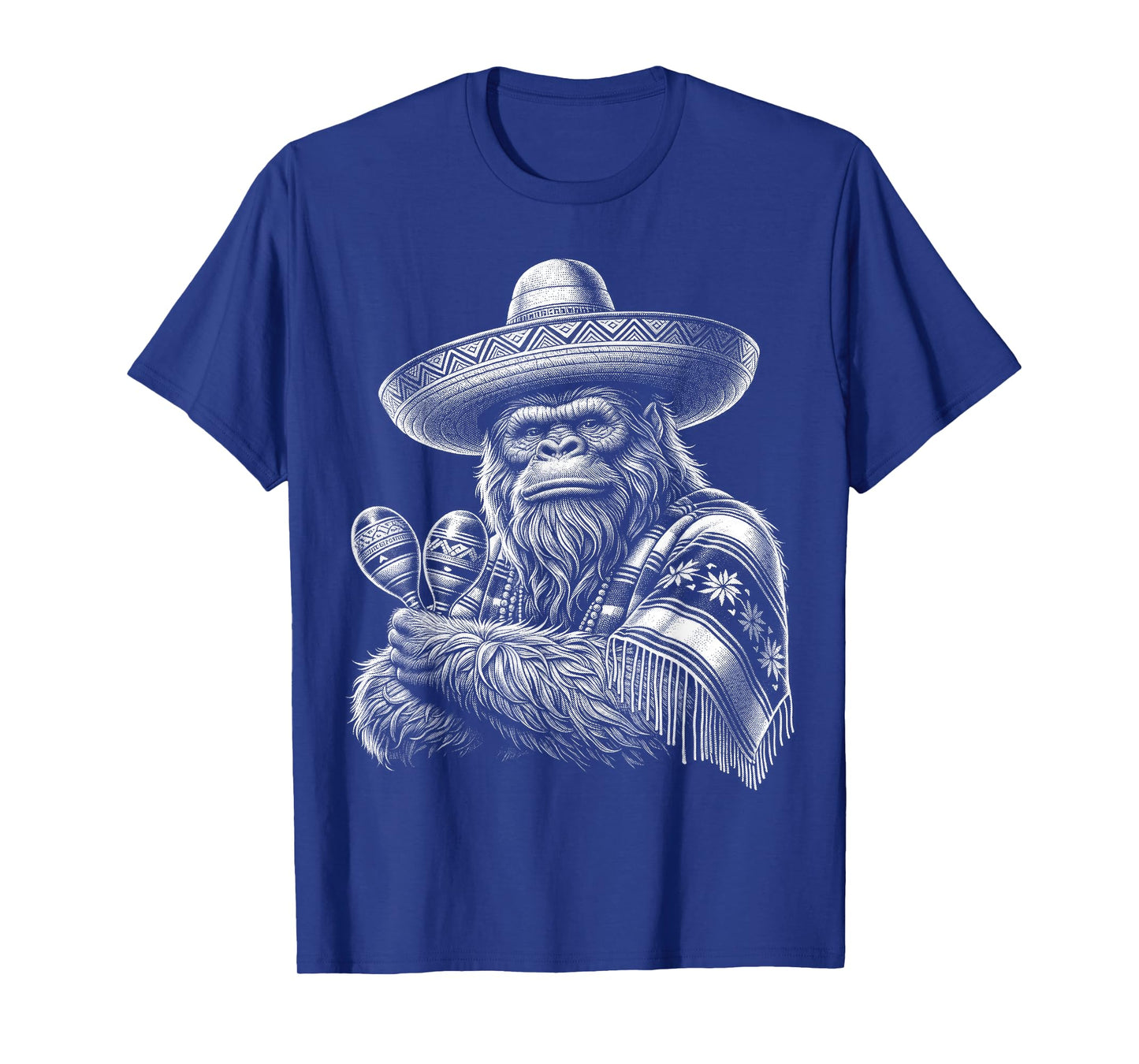 Bigfoot Sasquatch Funny Cryptid Senor Hairyoso Mexican T-Shirt