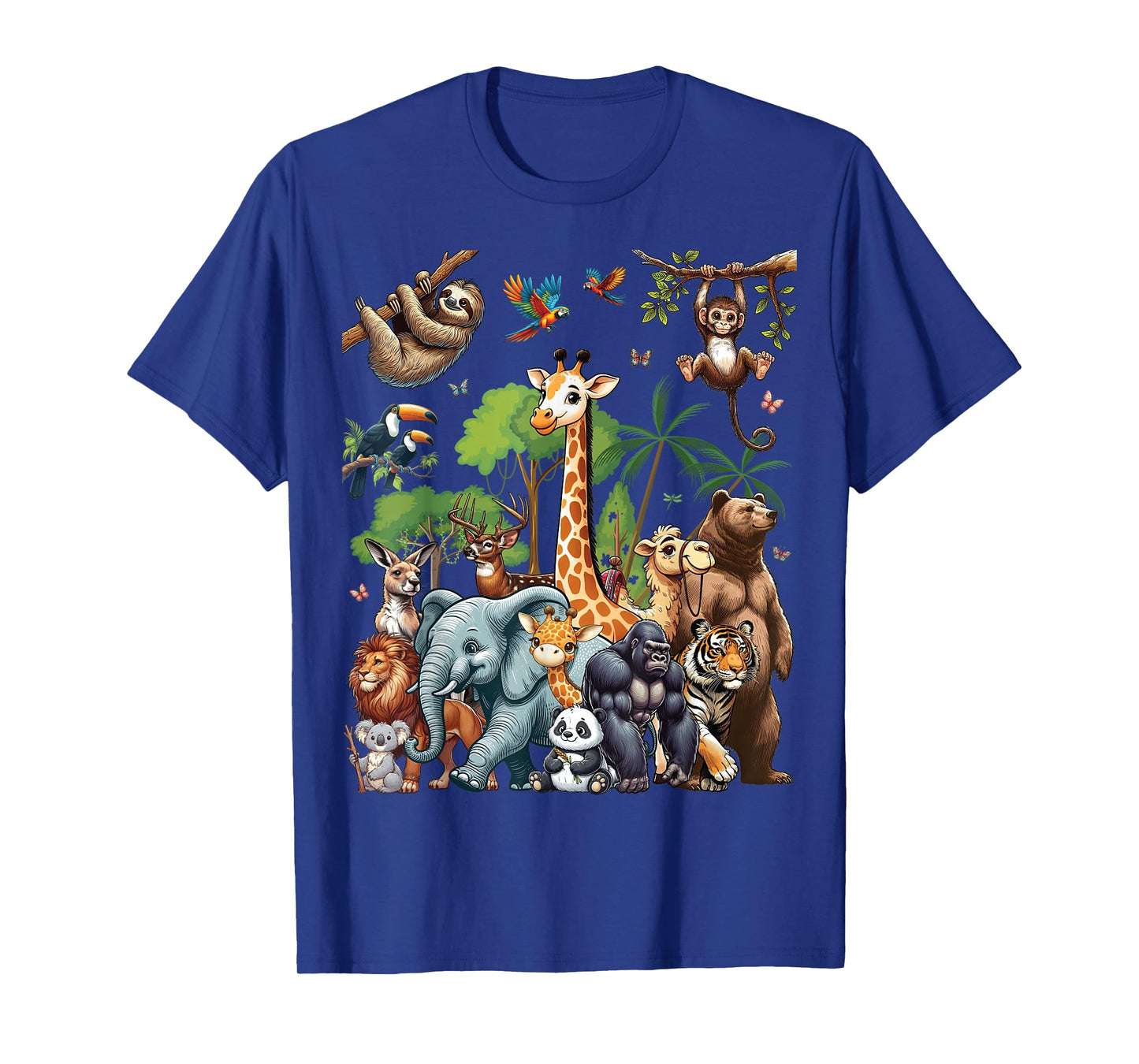 Zoo Animals Wildlife Safari Jungle Zoo Birthday Party T-Shirt