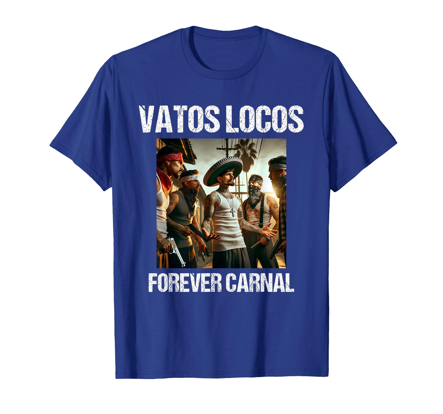Vatos Locos Forever Blood in Blood Chicano T-Shirt