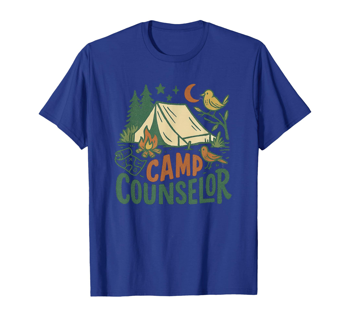 Retro Camp Counselor Tent Summer Outdoor T-Shirt