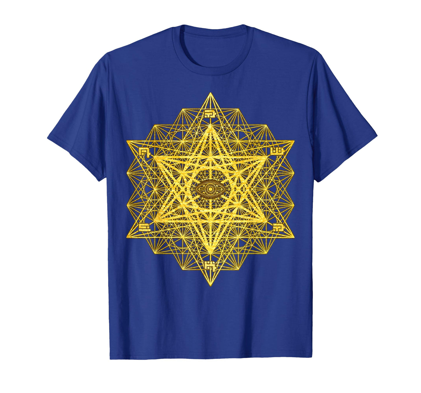 Awaken Third Eye Sacred Geometry Tetrahedron Metatron Cube T-Shirt