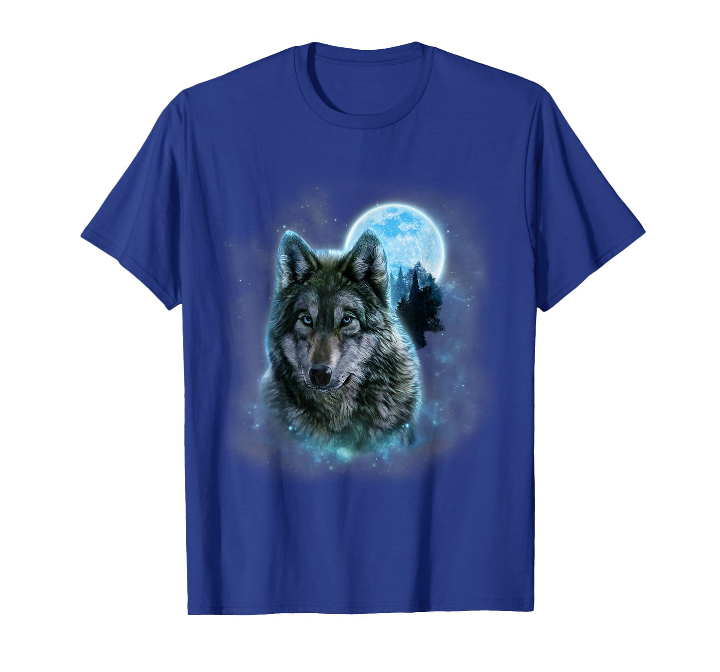 Wolf Howling at The Moon Wildlife Wolves Lovers Men T-Shirt