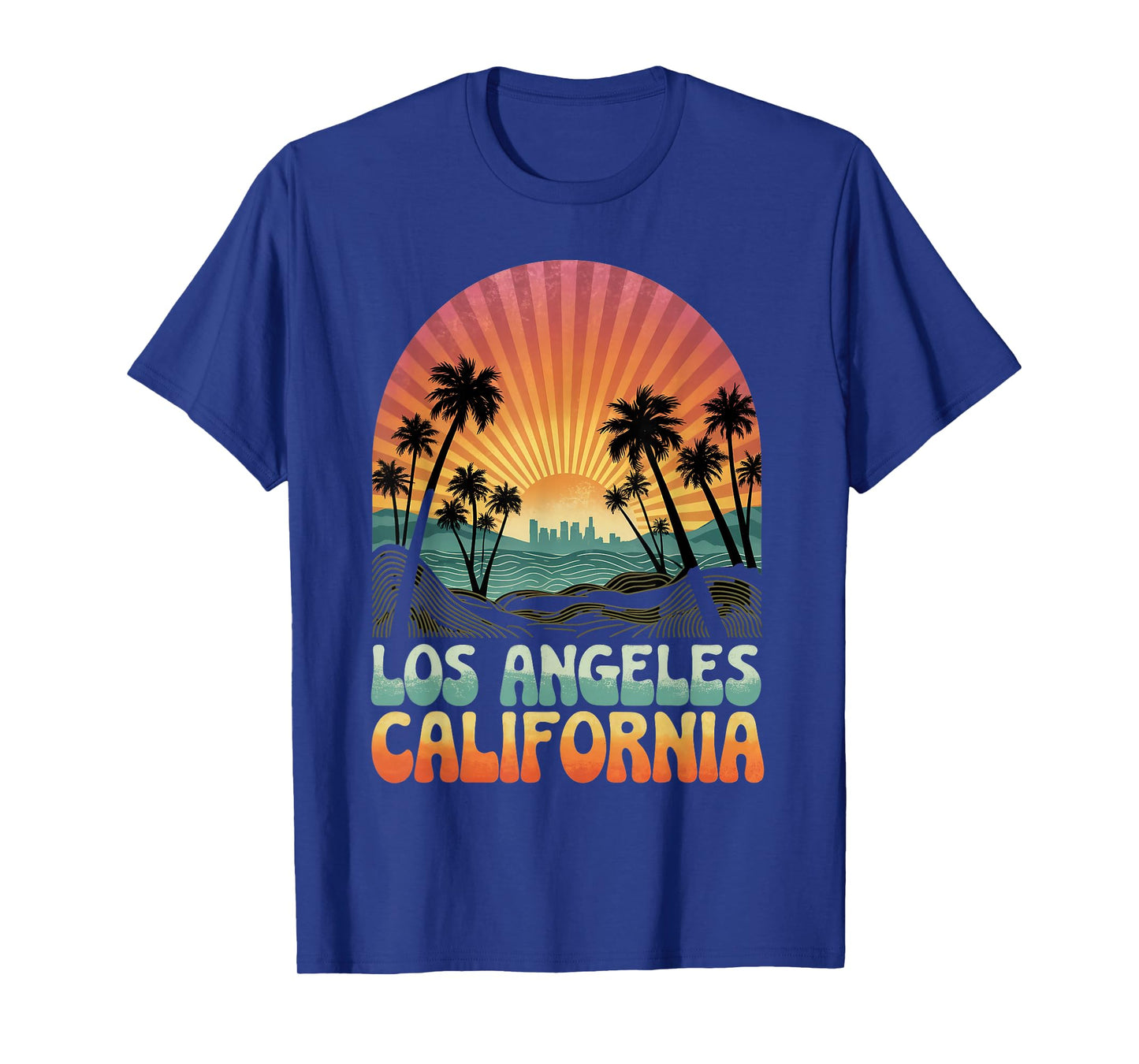 Vintage Style Los Angeles California Sunset Retro T-Shirt