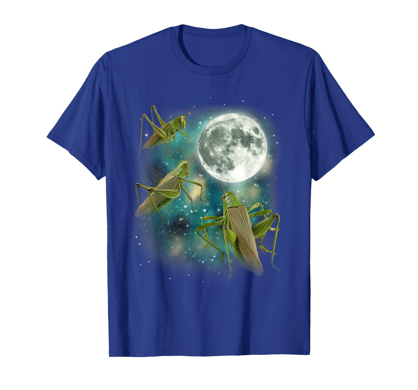 Three Grasshopper Moon | 3 Insect Meme Wildlife Geek Bug T-Shirt