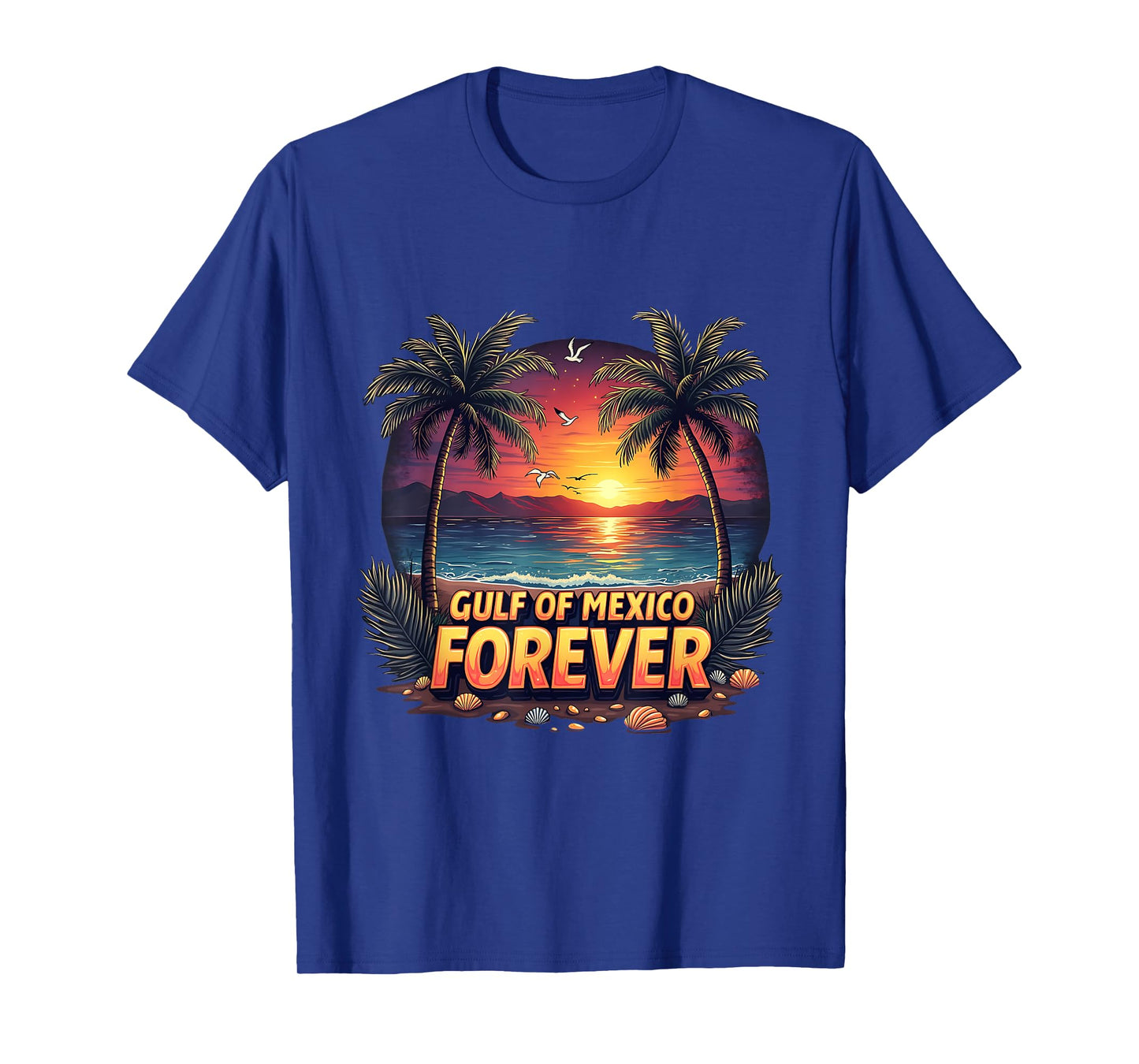 Gulf of Mexico Sunset Beach Vacation Vibes Beach Lovers T-Shirt