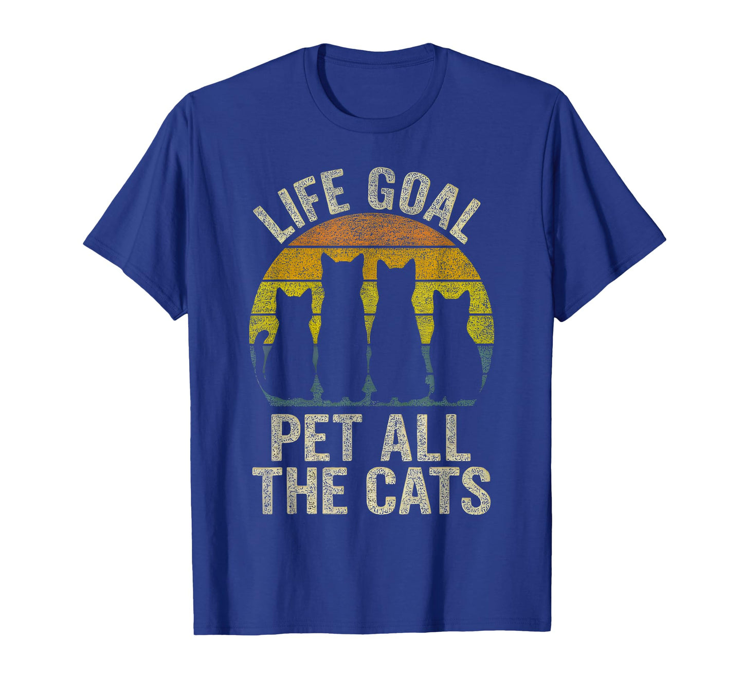 Life Goal Pet All The Cats tee for Kids Women Funny Cat T-Shirt
