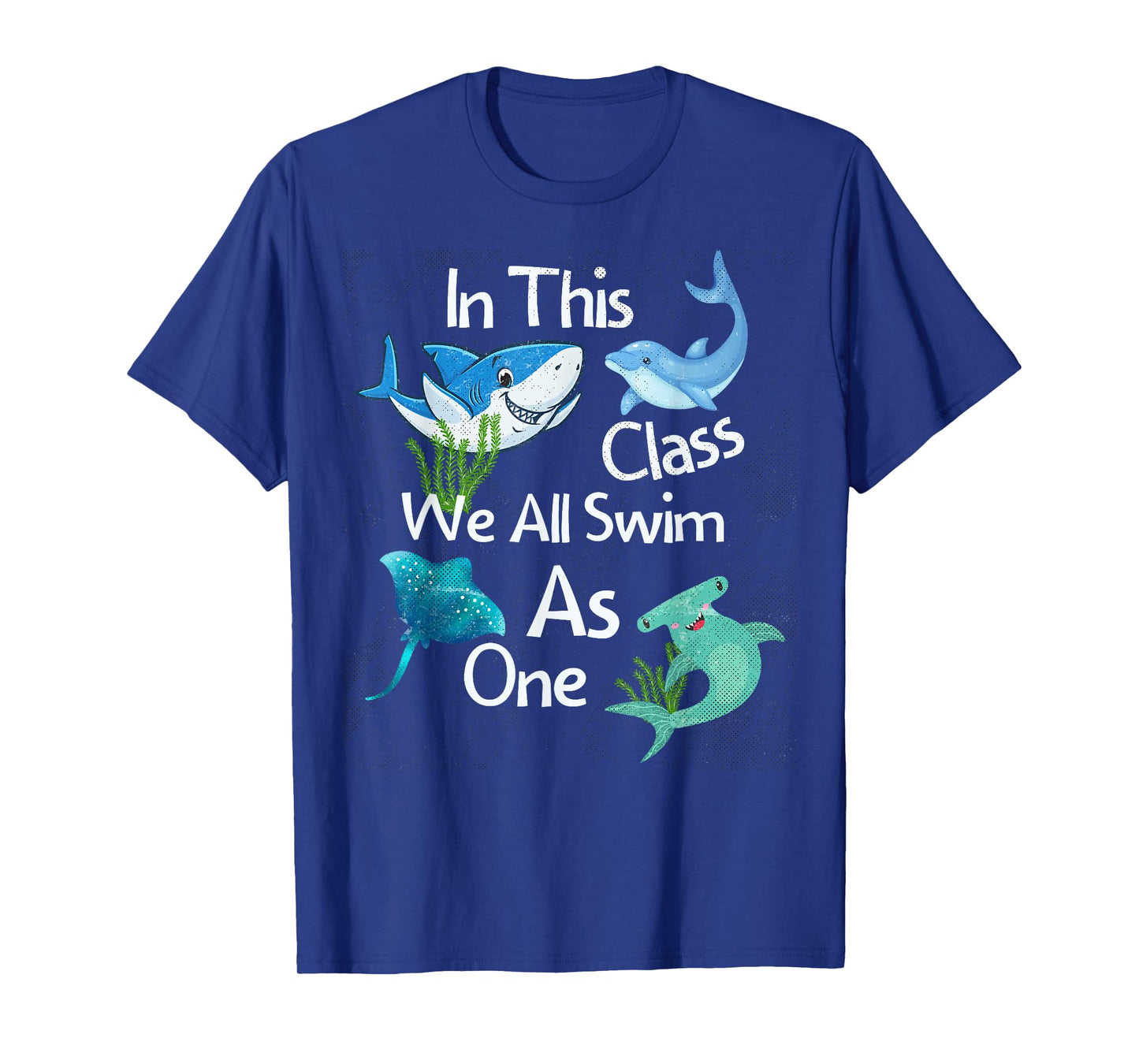 Back To School Shark Ocean Life Inclusive Elementary Teacher T-Shirt