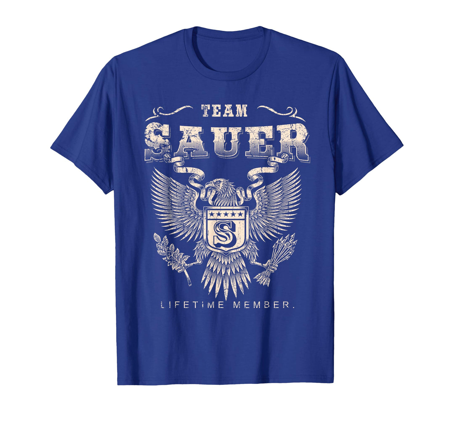 Team Sauer Lifetime Member Last Name T-Shirt