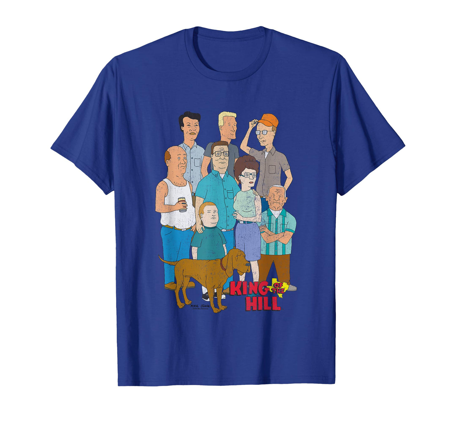 King Of The Hill Iconic Characters Group Shot Retro Poster T-Shirt