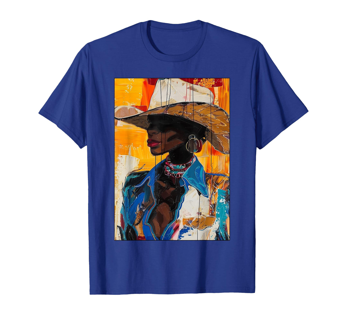 Black Cowgirl African American Melanin Western Rodeo Cowboy T-Shirt