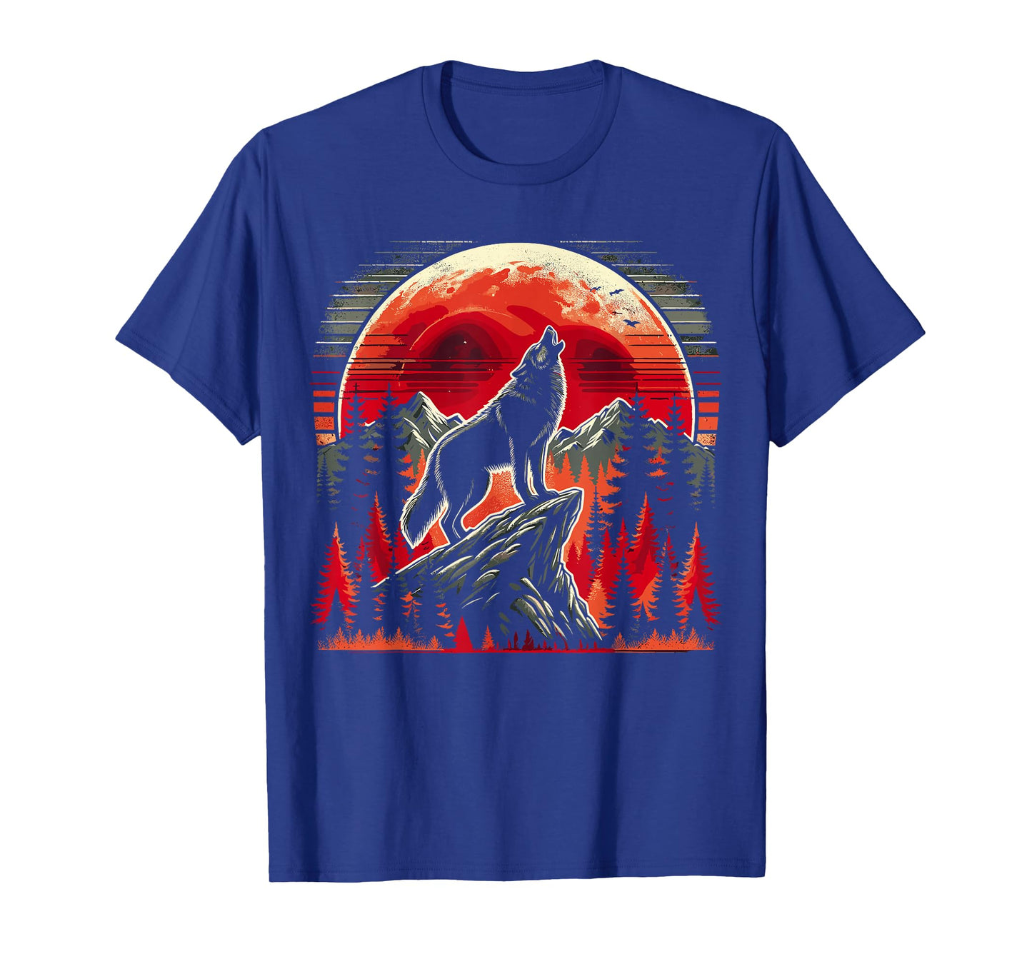 Wolf Graphic Nature Mountains Wildlife T-Shirt
