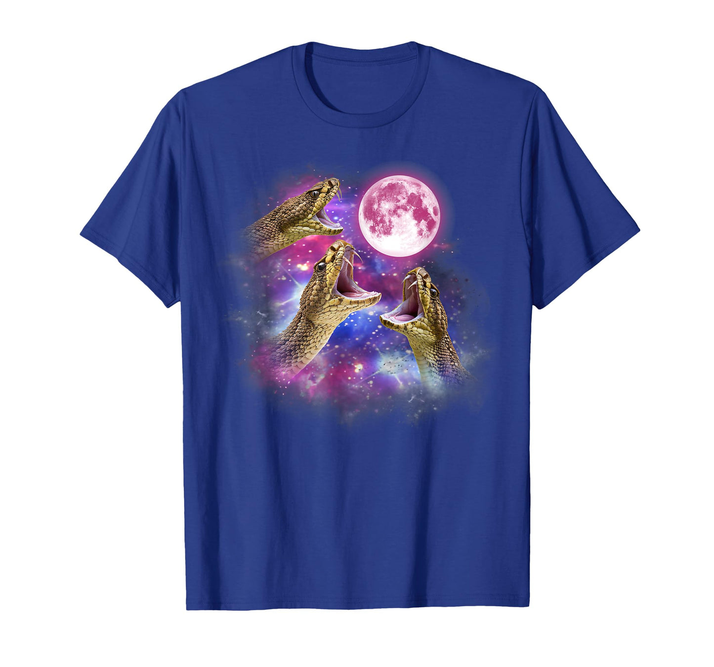 Rattlesnake Howling At The Moon Wildlife colorful T-Shirt