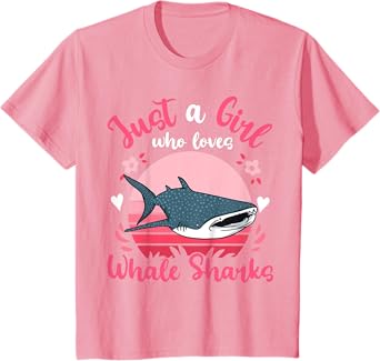Kids Whale Shark Just a Girl Who Loves Whale Sharks T-Shirt