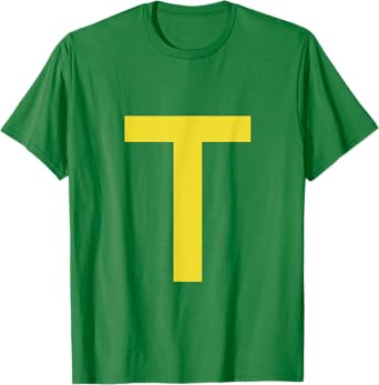 letter t funny chipmunk group matching halloween costume T-Shirt