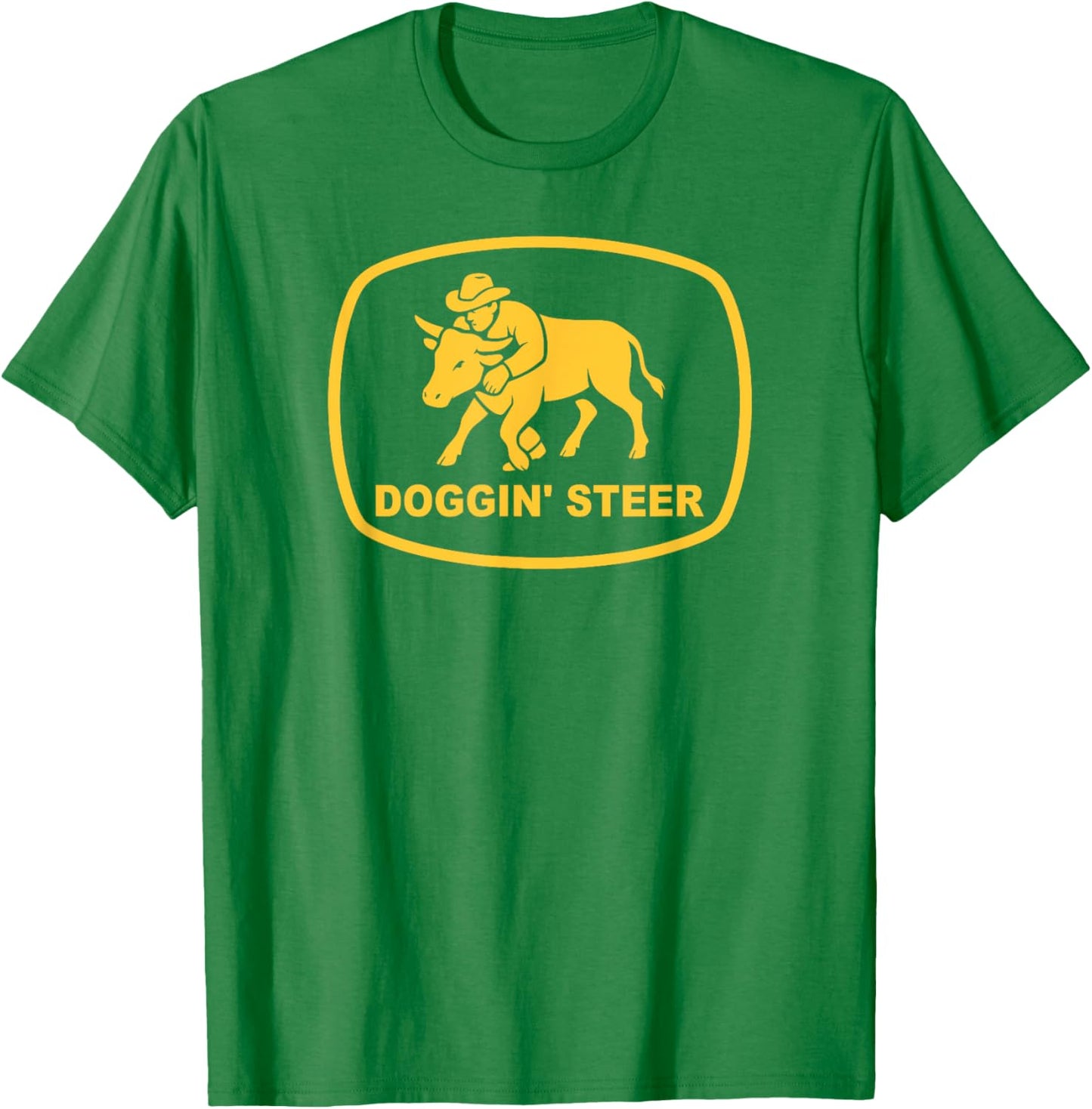 Doggin' Steer Wrestling Bulldogging Cowboy Bulldogger Rodeo T-Shirt