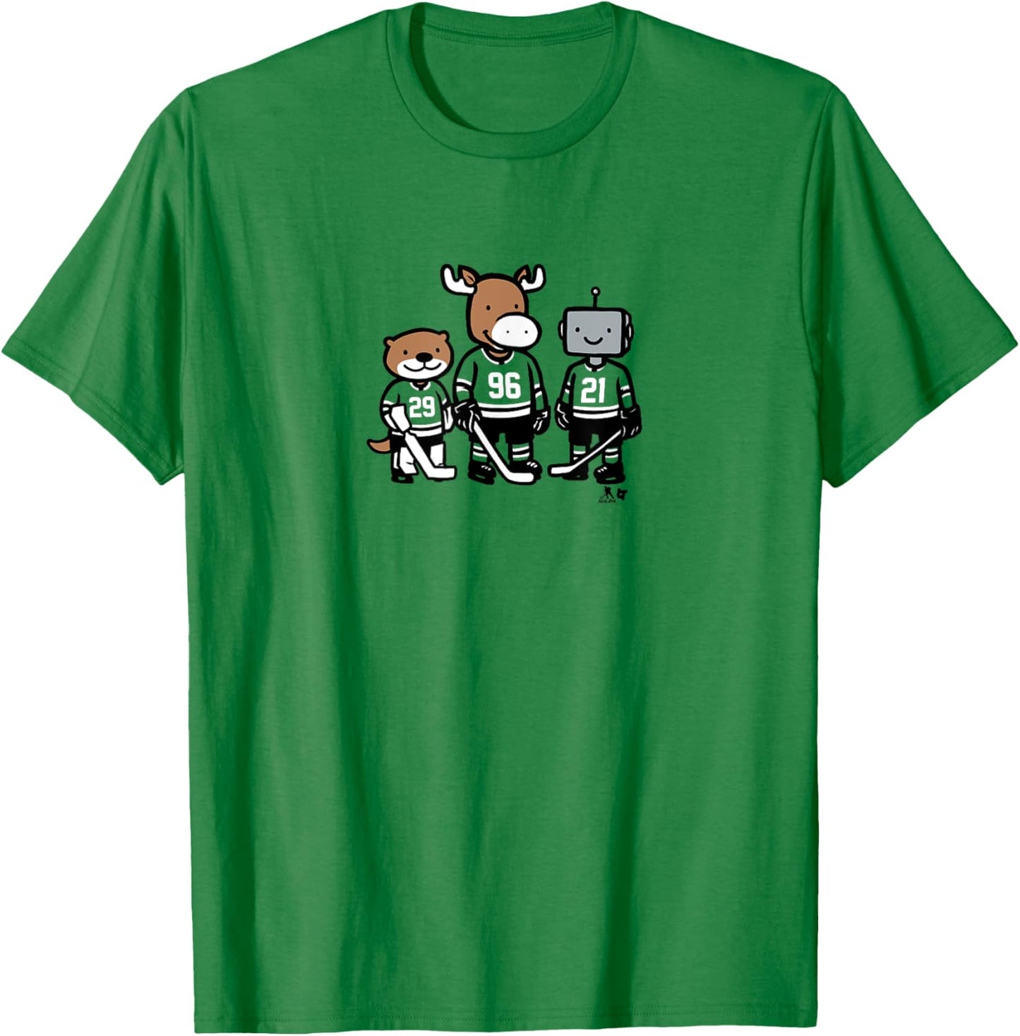 Otter, Moose, & Robo Guys - Dallas Hockey T-Shirt