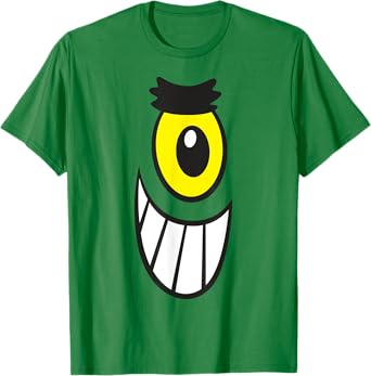 SpongeBob SquarePants Halloween Plankton Big Face Costume T-Shirt