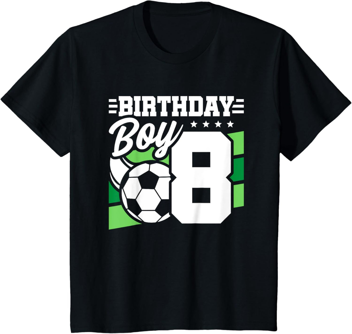 Kids Soccer Birthday Party - 8 Year Old Boy - 8th Birthday T-Shirt