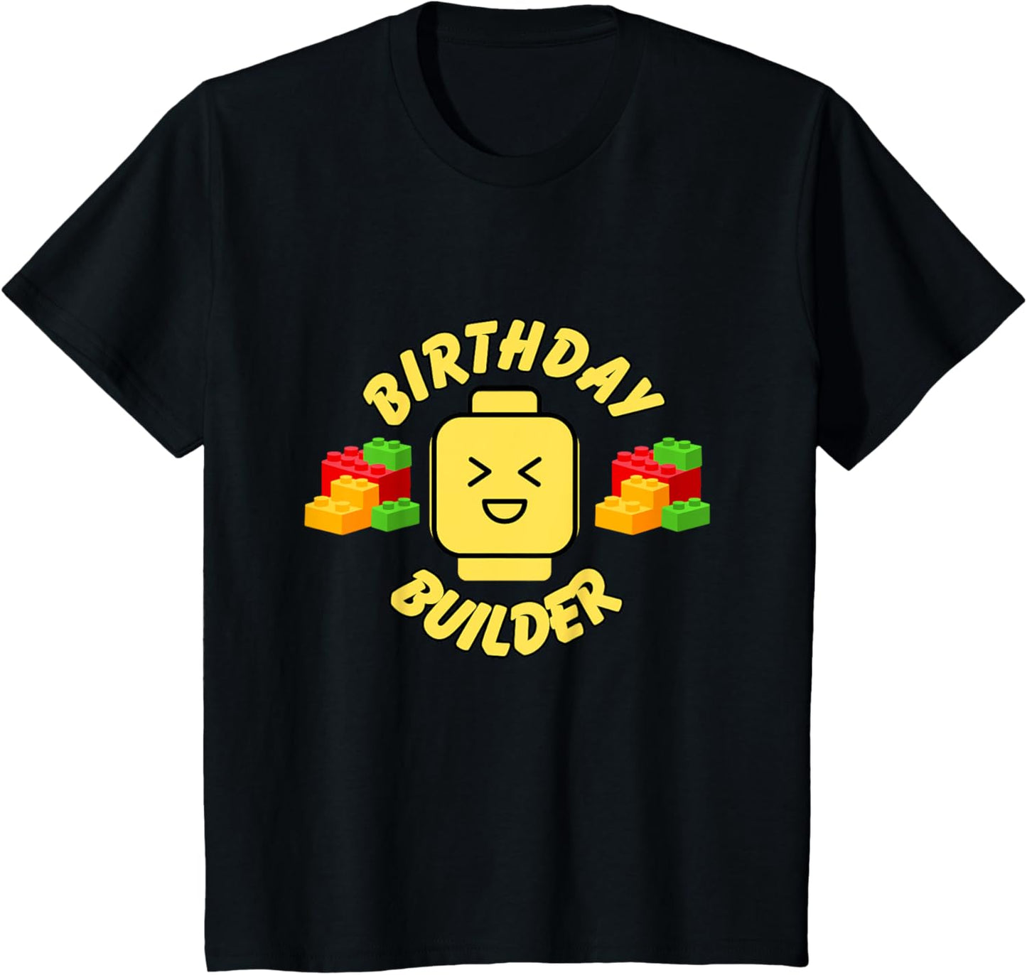 Kids Youth Birthday Builder T-Shirt