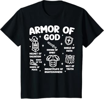 Kids Christian Lovers Armor of God Kids Jesus Faith Armor of God T-Shirt