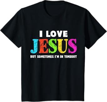 Cute I Love Jesus Christian Faith Gifts Toddler Boys Girls T-Shirt