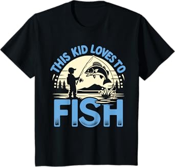 Funny This Kid Loves To Fish Fishing T-Shirt