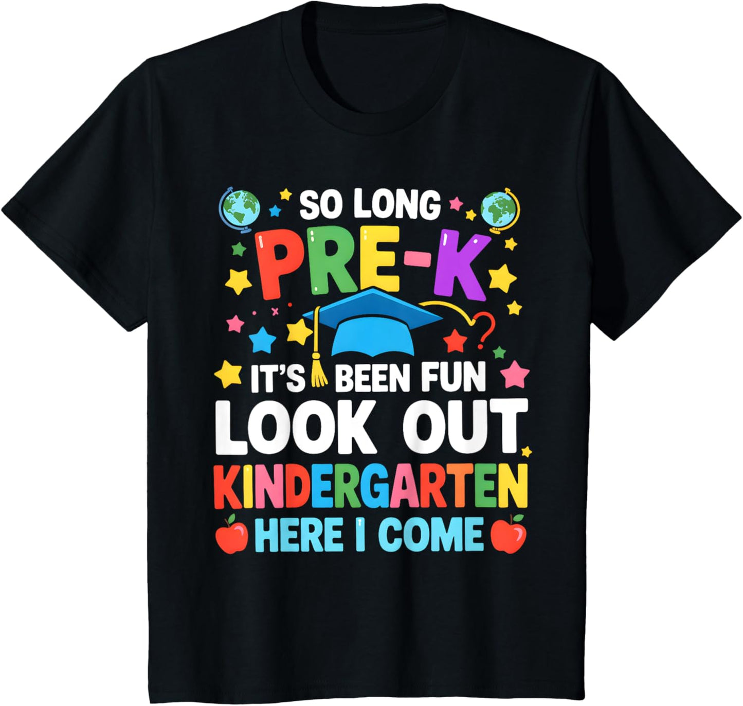 Kids So Long Pre‑K Graduation 2025 Kindergarten Bound Tee by TeeBrew