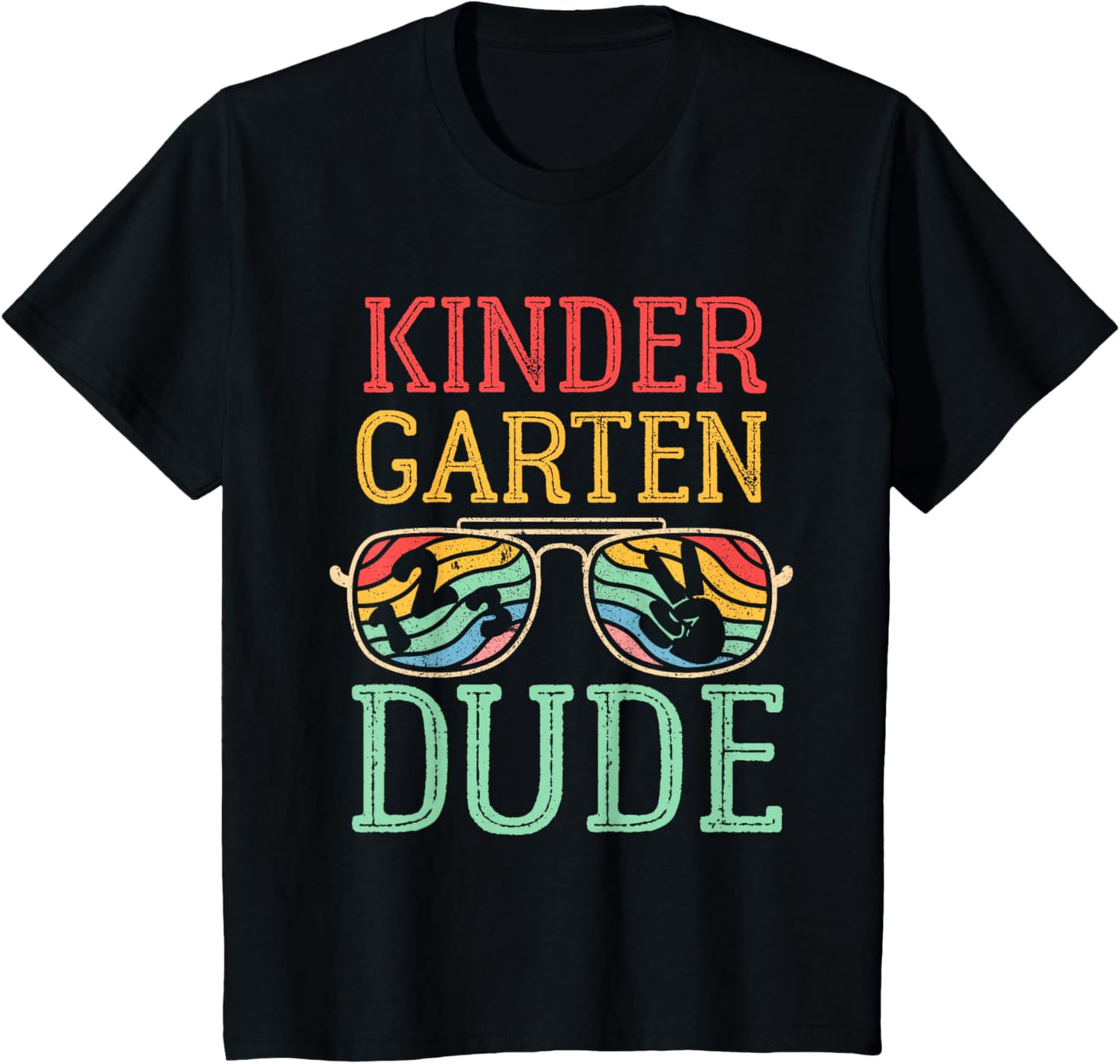 Kids First Day Of Kindergarten Vintage Dude Tee by TeeBrew