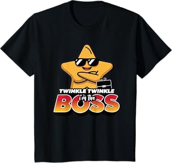Kids Twinkle Twinkle Iโm the Boss T-Shirt
