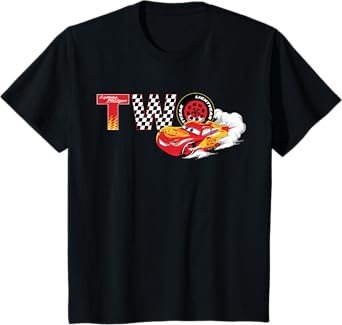 Disney & Pixar's Cars Numbers 2 Second 2nd Birthday Party T-Shirt