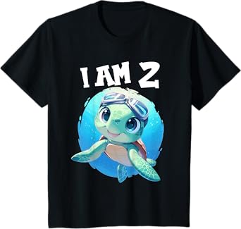 2 Years old 2 birthday Sea Turtles Boy Girl Sea Turtle T-Shirt