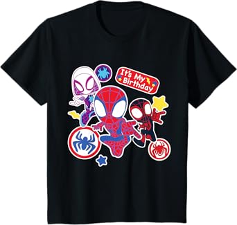 Marvel Spidey and His Amazing Friends Itโs My Birthday T-Shirt