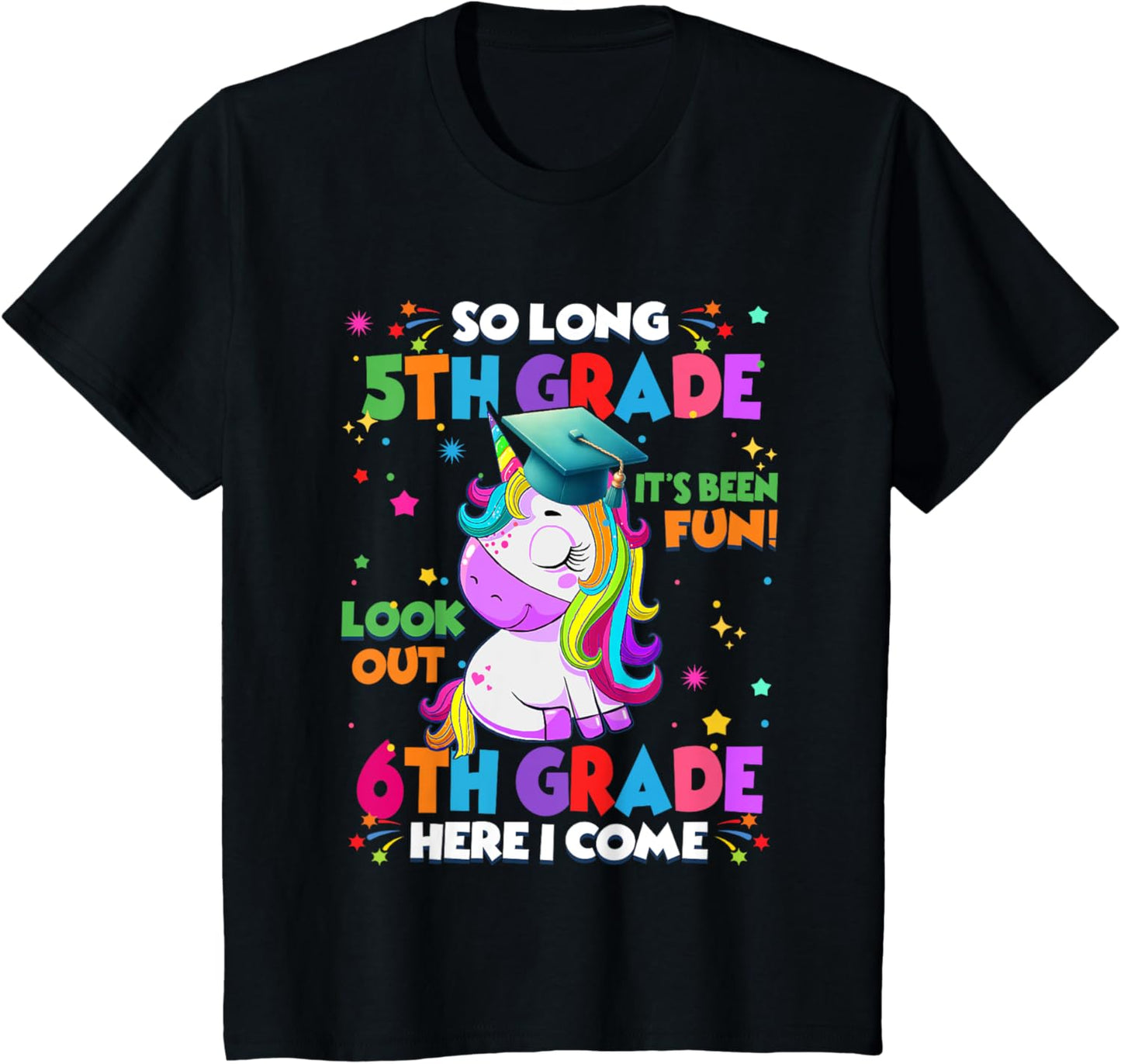 Kids So Long 5th Grade Graduation Here I Come 6th Grade T-shirt by TeeBrew