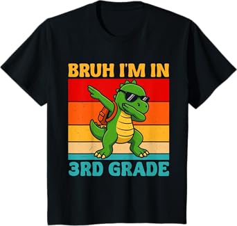 Kids Bruh I'm in 3rd Grade Dabbing Boy First Day of Third T-Shirt