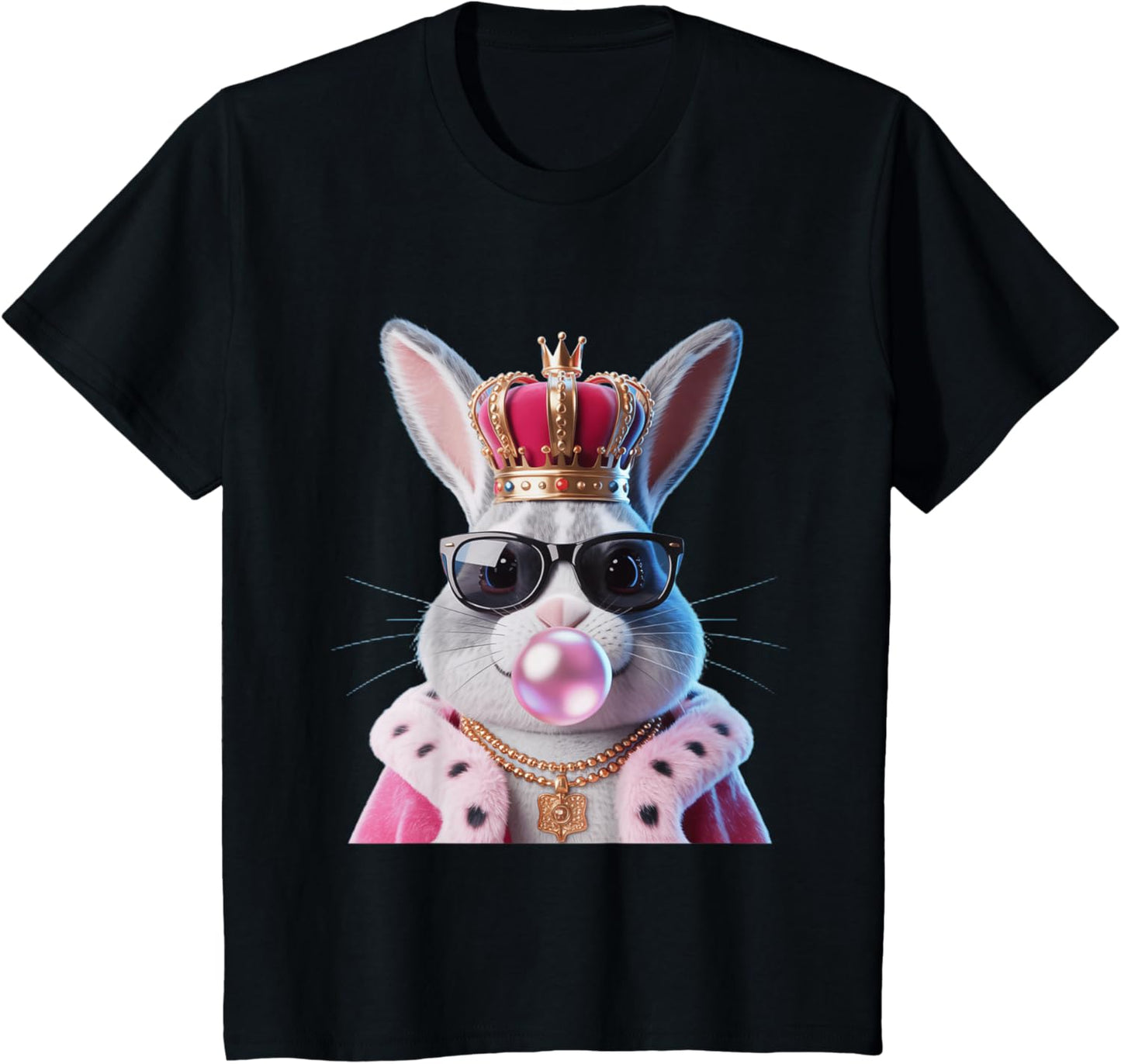 Kids Royal Bunny Gift Idea Fashion Custom Graphic T-Shirt