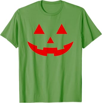 Simple Watermelon Jack O Lantern Summer Halloween Summerween T-Shirt
