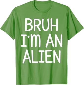 Pretend I'm An Alien Funny Lazy Halloween Costume Party T-Shirt