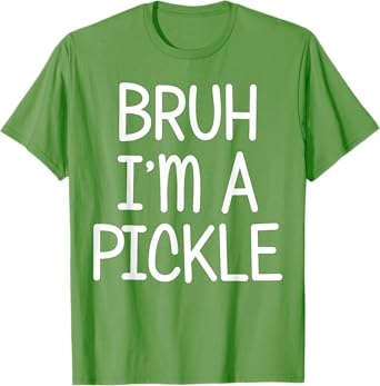 Pretend I'm A Pickle Funny Lazy Halloween Costume Party T-Shirt