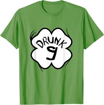 Saint Patricks Day Bar Crawl Drunk 1-10 Shirt Group Matching T-Shirt