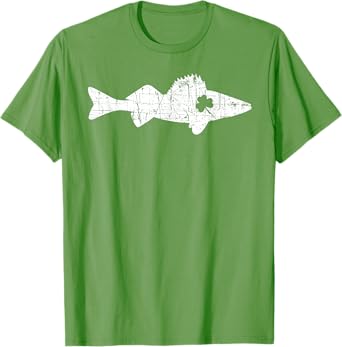 Walleye Fishing St. Patrick Day Fishermen T-Shirt