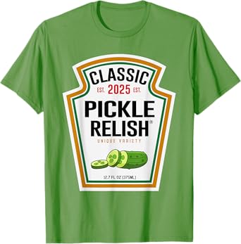Pickle Relish DIY Halloween Condiment Costume Matching Funny T-Shirt