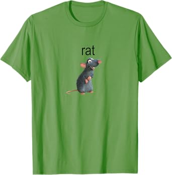 Disney Pixar Ratatouille Rat Summer Remy Logo T-Shirt