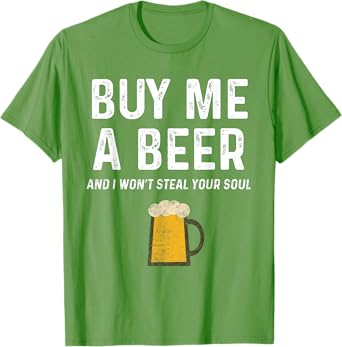 St Pattys Ginger Buy Me A Beer And I Won't Steal Your Soul T-Shirt
