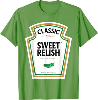 Sweet Relish DIY Halloween Tshirt Condiment Green Pickle T-Shirt