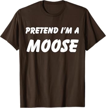 Pretend I'm a Moose Wizard Costume New Years T-Shirt