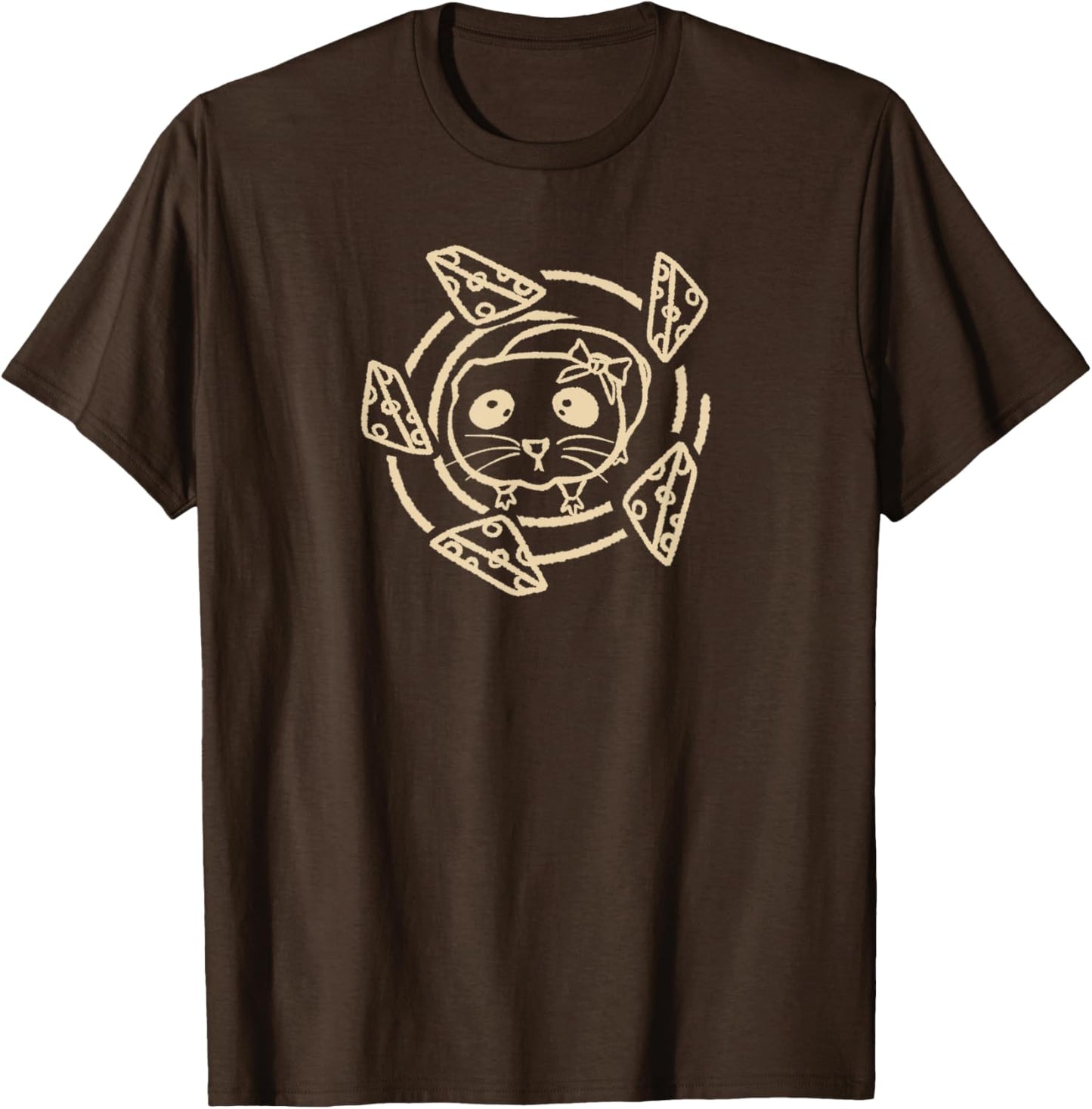 Y2K 90s Charming Hamster Girl is Dreaming of a Cheese Dinner T-Shirt