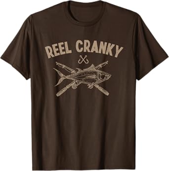 Reel Cranky Funny Fishing Fisherman T-Shirt